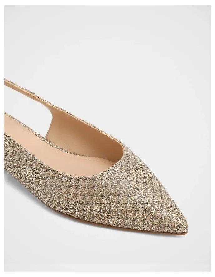 Wittner Mary Metallic Lurex Slingback in Gold