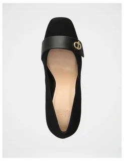 Wittner Petra Suede Leather Pump in Black