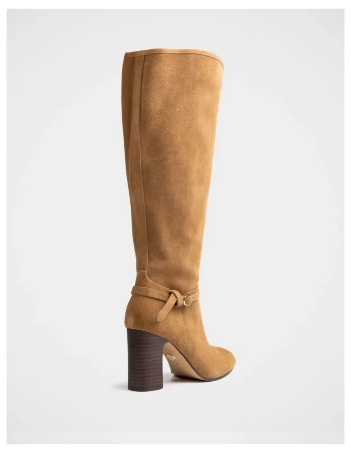 Wittner Presley Suede Leather Knee High Boot in Nutmeg