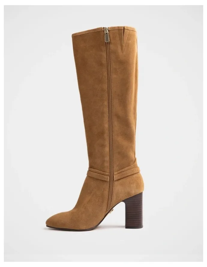 Wittner Presley Suede Leather Knee High Boot in Nutmeg