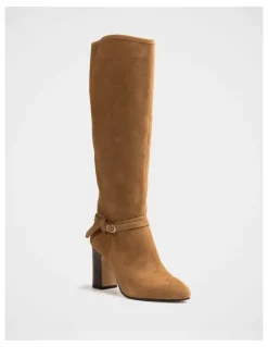 Wittner Presley Suede Leather Knee High Boot in Nutmeg