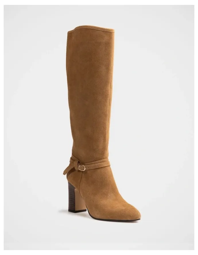 Wittner Presley Suede Leather Knee High Boot in Nutmeg
