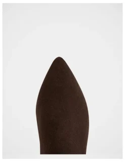 Wittner Romayn Suede Leather Knee High Boot in Ebony
