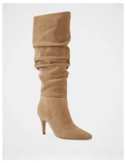 Wittner Romayn Suede Leather Knee High Boot in Fawn
