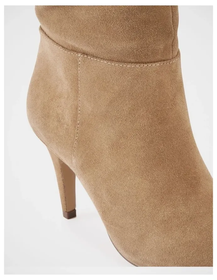 Wittner Romayn Suede Leather Knee High Boot in Fawn
