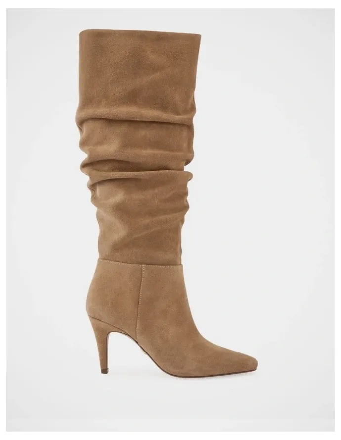 Wittner Romayn Suede Leather Knee High Boot in Fawn