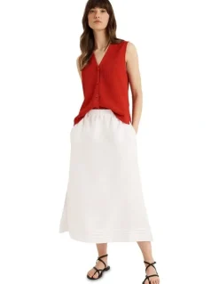 Yarra Trail Kinship Skirt in White