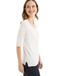 Yarra Trail Semillon Knit Jumper in White