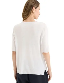 Yarra Trail Semillon Knit Jumper in White