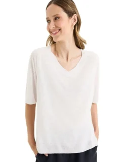 Yarra Trail Semillon Knit Jumper in White