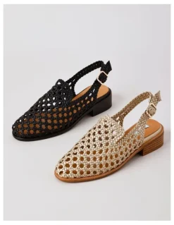 Zazou Aria Flat Shoes in Gold