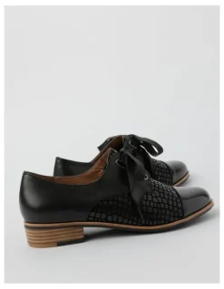 Zazou Avril Black Lace-Up Brogues