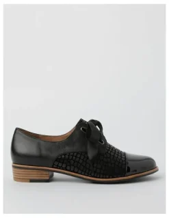 Zazou Avril Black Lace-Up Brogues